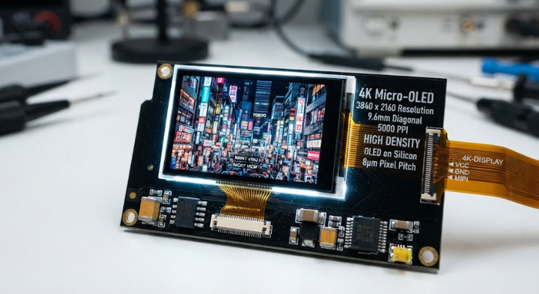 4K Micro‑OLED显示屏